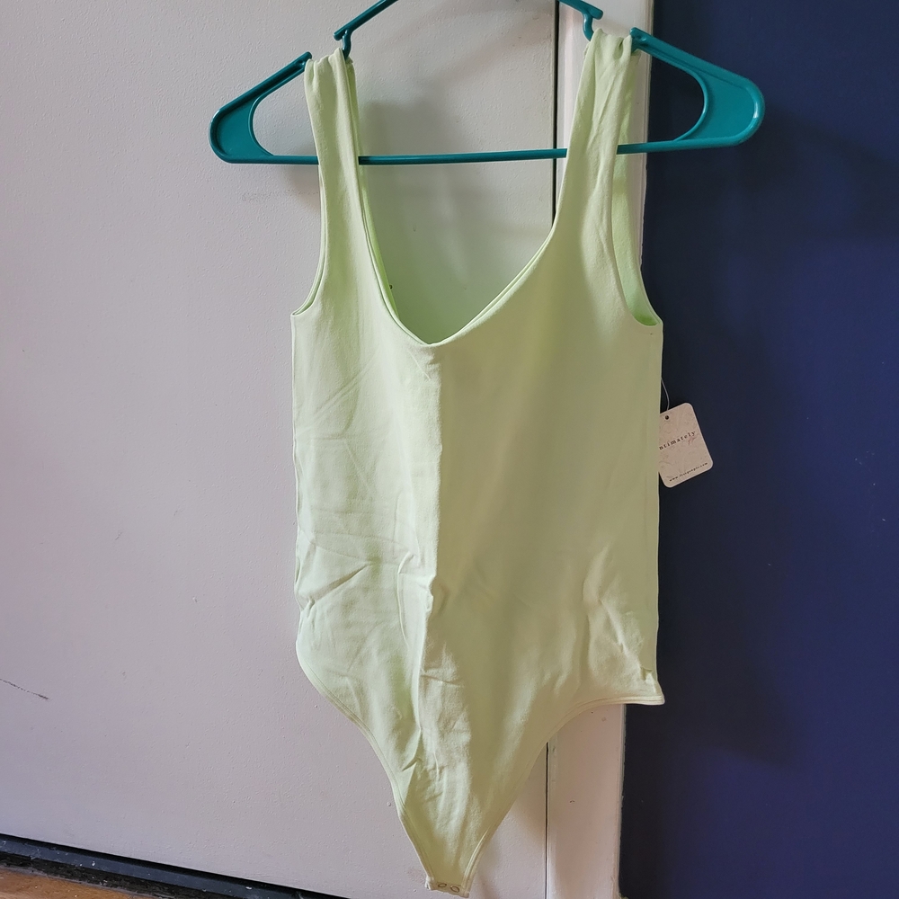 Free People Intimately Light Green Bodysuit